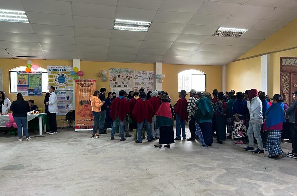 Plan Casa Abierta: día de información nutricional en la comunidad de Chaca, cantón de Riobamba Ecuador